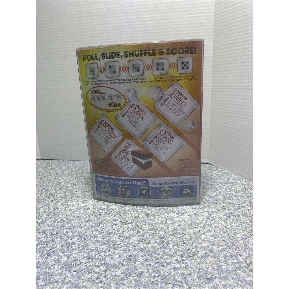 Yahtzee Flash Game SEALED UNUSED Hasbro 2009 Electronic Dice Poker Play Wild